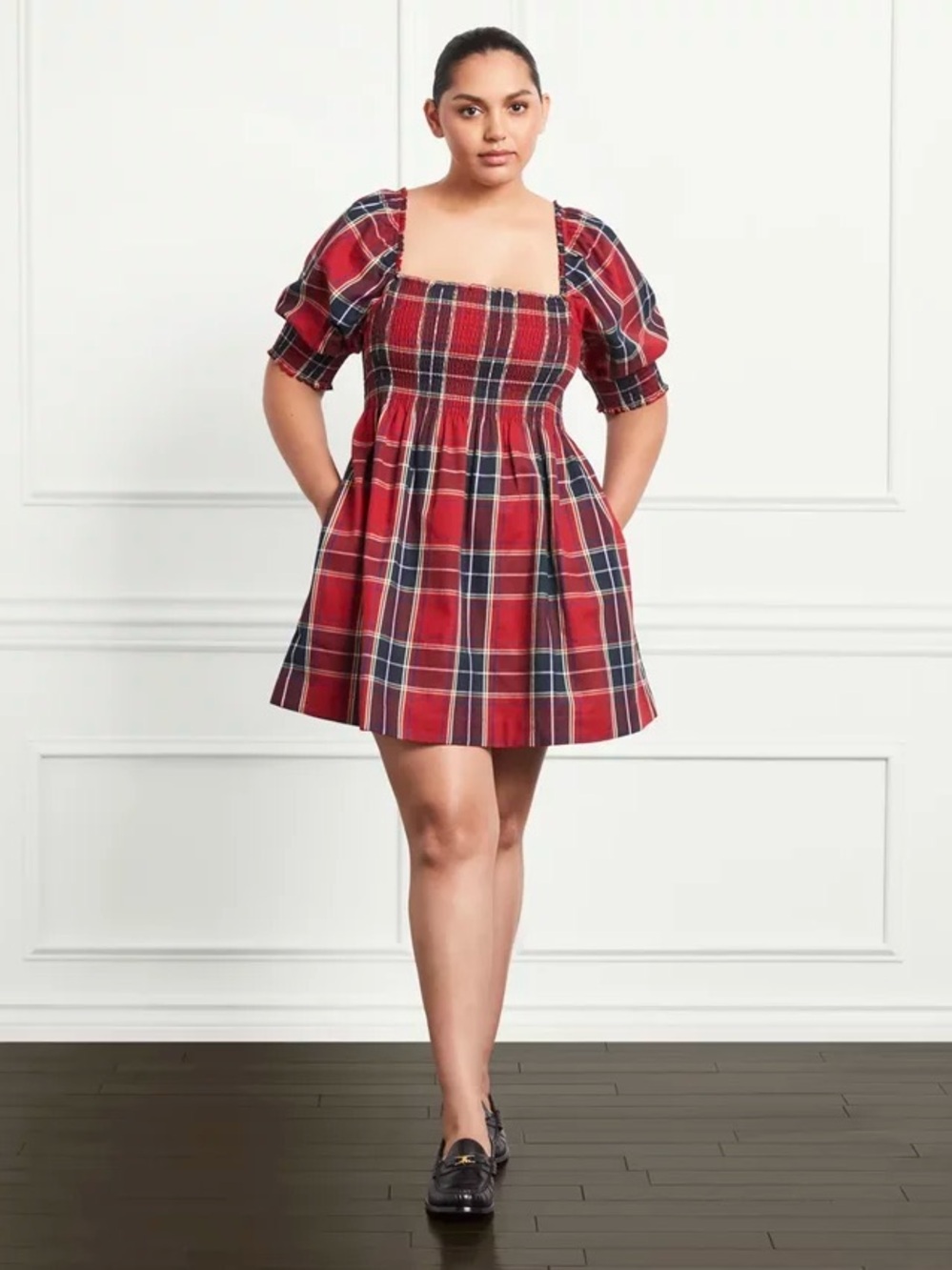 Hill House Home Athena Nap Dress Plaid size L